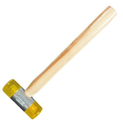 Kunststoffhammer gelb 50mm Gr.6