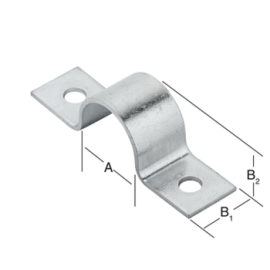 Rohrschelle verzinkt 49x40x45mm