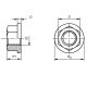 Sechskantmuttern mit Bund DIN 6331 Kl.10