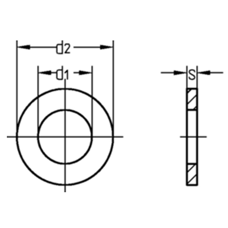 5 Unterlegscheiben für Zylinderschrauben für M14 DIN 433 A2 15,0