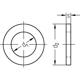 Passscheiben DIN 988 Stahl blank