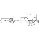 Flügelmuttern DIN 315 Messing