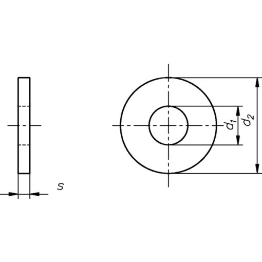 Große Unterlegscheiben M10 DIN 9021 Polyamid PA (5 Stück) -  Kunststoff-Scheiben Beilagscheiben Polymerscheiben : : Baumarkt