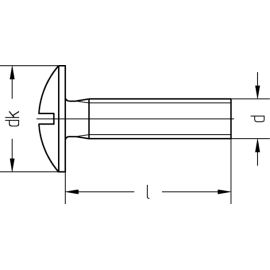 200 Stück Becherschrauben 4.6 galv. verzinkt M6 x 50