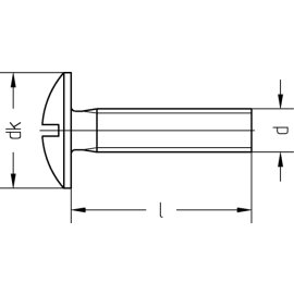 200 Stück Becherschrauben 4.6 galv. verzinkt M8 x 25