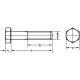 100 Stück Sechskantschrauben DIN 931 8.8 blank M10 x 40