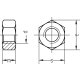 200 Stück Sechskantmutter DIN 934 Kl. 10 blank M14