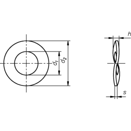 500 Stück Federscheiben Form B DIN 137 mech. Verzinkt 12