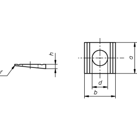50 Stück Keilscheiben für U-Träger DIN 434 feuerverzinkt 22