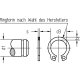 500 Stück Sicherungsringe für Wellen DIN 471 25 mm