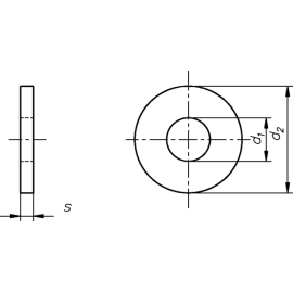 100 Stück Unterlegscheiben DIN 9021 Polyamid 8,4mm