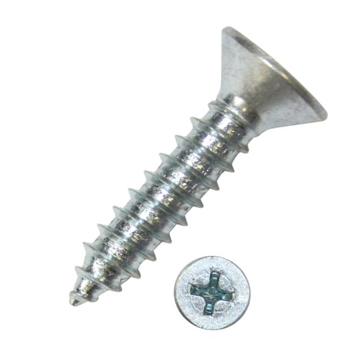 2000 Stück Blechschrauben DIN 7982 galv. verzinkt 2,2 x 9,5 mm