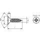 1000 Stück Blechschrauben DIN 7982 galv. verzinkt 4,2 x 9,5 mm