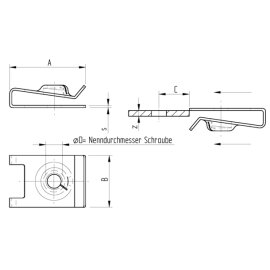 1000 Stück Schnappmuttern galv. verzinkt 2,9 mm