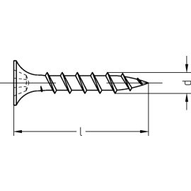 1000 Stück Schnellbauschrauben Grobgewinde 3,9 x 25