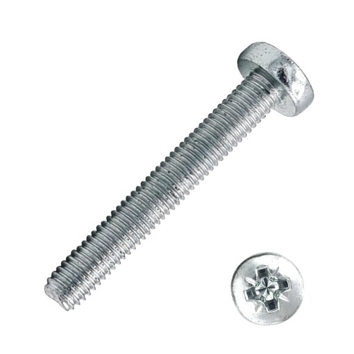 500 Stück Gewindefurchende Schrauben DIN 7500 Form C galv. verzinkt M6 x 16