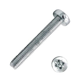 500 Stück Gewindefurchende Schrauben DIN 7500 Form C galv. verzinkt M6 x 16