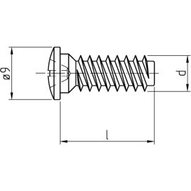 1000 Stück Euroschrauben Pan Head Feingewinde galv. verzinkt 6,3 x 13