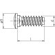 1000 Stück Euroschrauben Pan Head Feingewinde galv. verzinkt 6,3 x 16