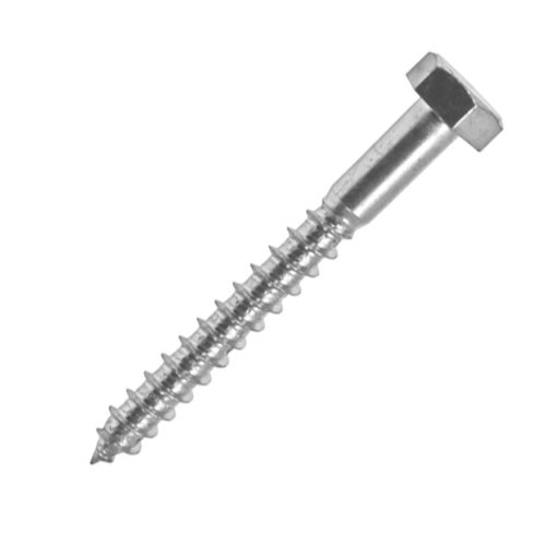 1 Stück Sechskant-Holzschrauben DIN 571 galv. verzinkt 12 x 300
