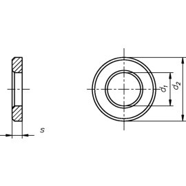 1 Stück HV-Scheiben DIN 6916 TZN 23mm