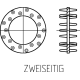 1 Stück Einpreßdübel Geka zweiseitig 50mm