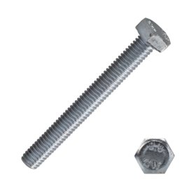 25 Stück Sechskantschrauben DIN 933 8.8 galv. verzinkt M14 x 100