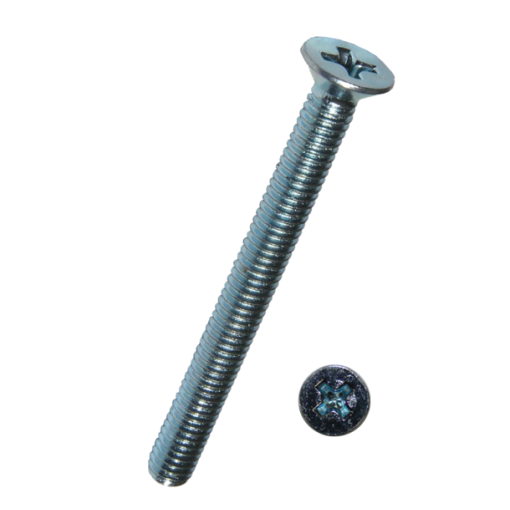 100 Stück Senkkopfschrauben DIN 965 4.8 galv. verzinkt M3 x 35