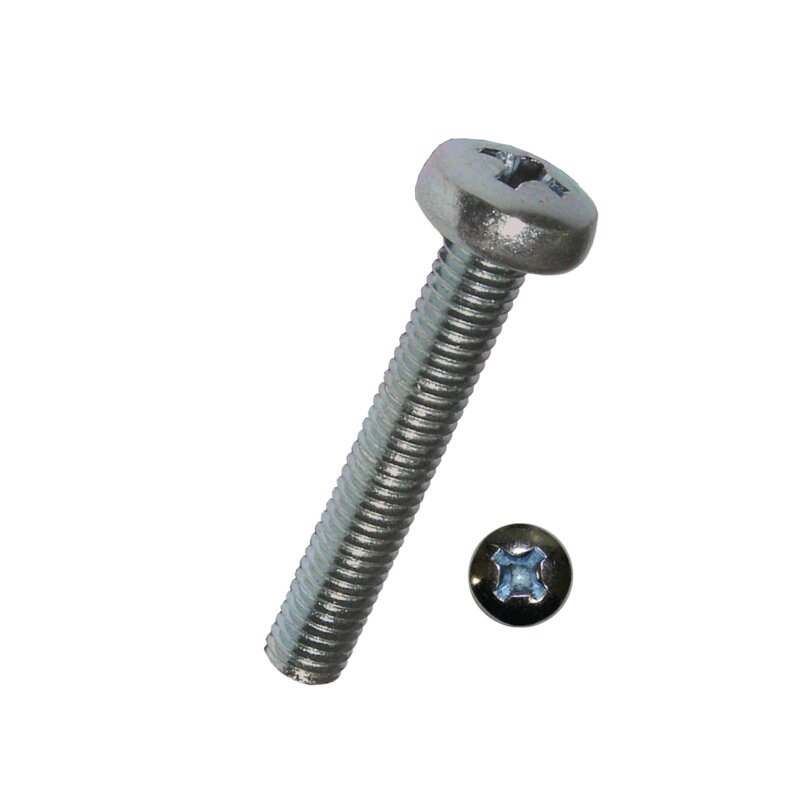 Viti A Testa Tonda Con Intaglio A Croce DIN 7985 – M4 X 45 Mm, In Acciaio Inox A2 (confezione Da 10 Pezzi)