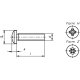 100 Stück Linsenschrauben DIN 7985 4.8 galv. verzinkt M6 x 12