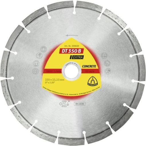 Diamanttrennscheibe DT 350 B Extra Beton 125 x 2,4 x 22,23 Klingspor