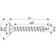 100 Stück ABC-Spax A2 Vollgewinde Torx 4x60 mm