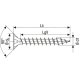 100 Stück ABC-Spax A2 Vollgewinde Torx 6x80 mm