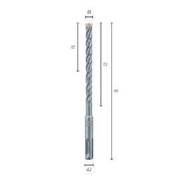 1 Stk. Hammerbohrer SDS-Plus FORCE X Vierschneider ALPEN  16,00 x 160 mm
