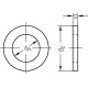 10 Stück Unterlegscheiben DIN 1052 galv. verzinkt 14 x 58 x 6 mm