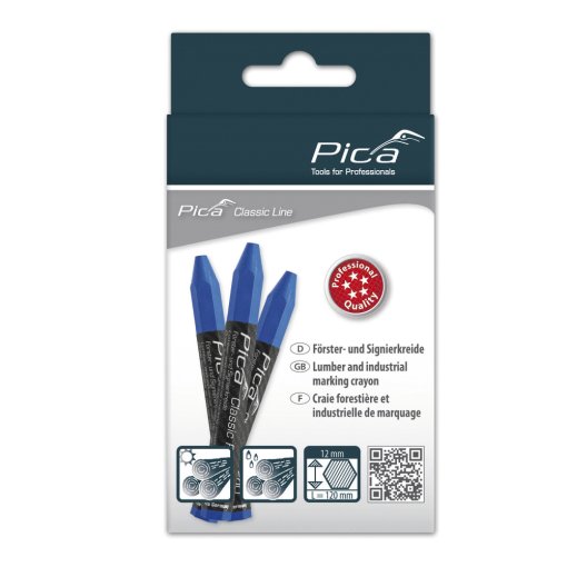 12 St&uuml;ck F&ouml;rster- und Signierkreide Classic PRO 590 Pica blau