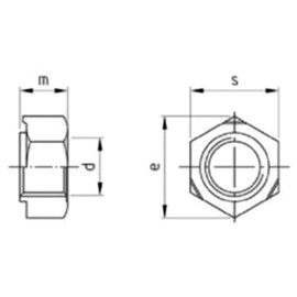 Sechskant-Schweißmuttern DIN 929 A2  