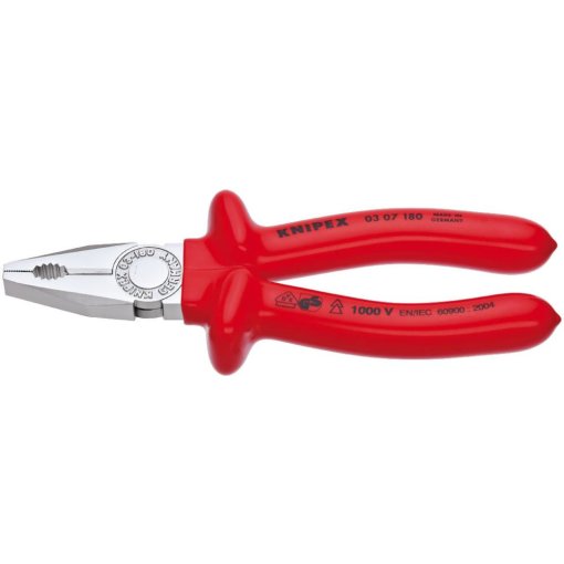 Kombinationszange VDE tauchisoliert 180mm KNIPEX  03 07 180