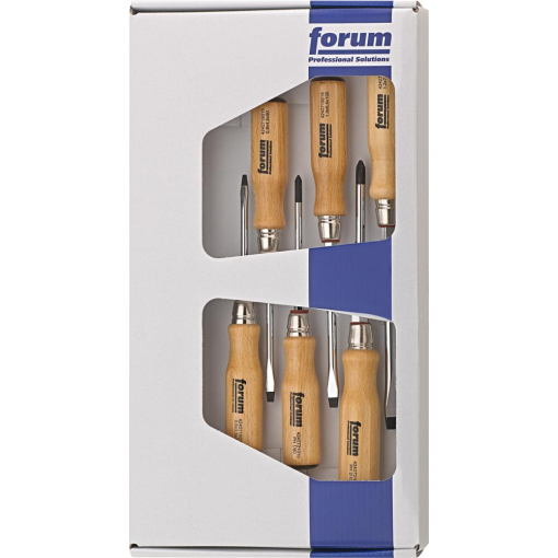 Schraubendreher-Satz Holz 6tlg. Schlitz/PH FORUM