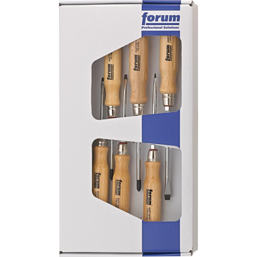 Schraubendreher-Satz Holz 6tlg. Schlitz/PZ FORUM