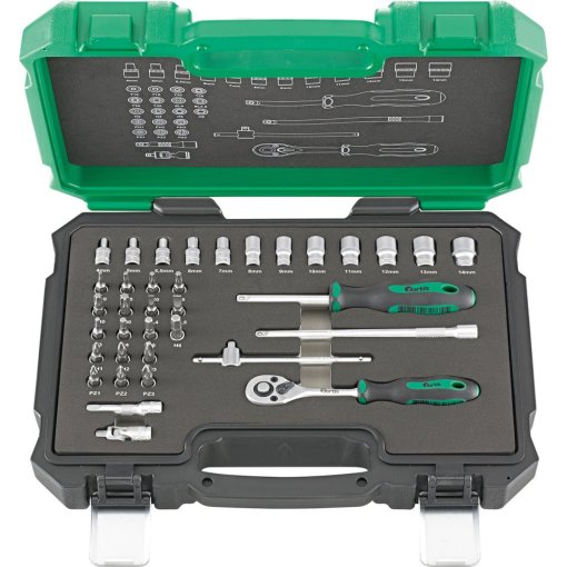 Steckschlüssel-Garnitur 1/4" 36 teilig FORTIS