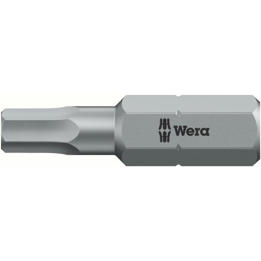 10 Stk. Bit zähhart 1/4" DIN 3126 C6,3 Innensechskant 10x25mm Wera