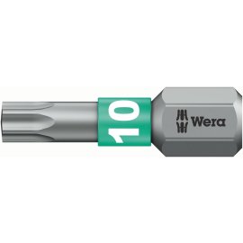 1 Stk. Bit Bitorsion 1/4" DIN 3126 C6,3 T10x25mm Wera