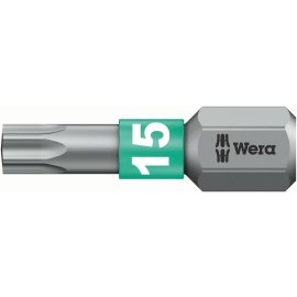 1 Stk. Bit Bitorsion 1/4" DIN 3126 C6,3 T15x25mm Wera