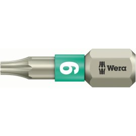 1 Stk. Bit rostfrei 1/4" DIN 3126 C6,3 T9x25mm Wera