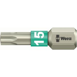 1 Stk. Bit rostfrei 1/4" DIN 3126 C6,3 T15x25mm Wera