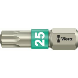 1 Stk. Bit rostfrei 1/4" DIN 3126 C6,3 T25x25mm Wera