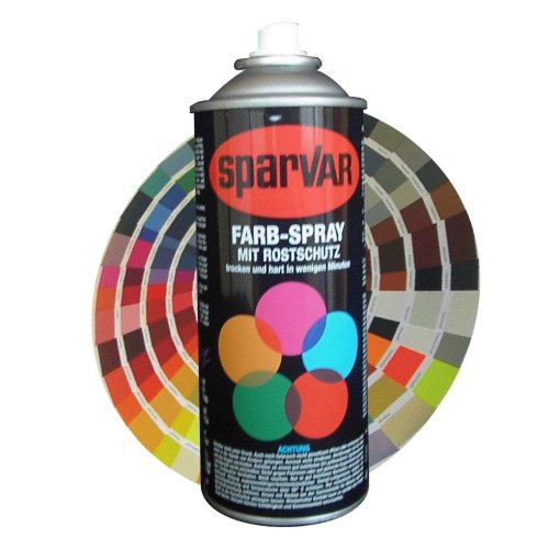 Sparvar Farb-Spray mit Rostschutz 400ml RAL 1002 - sandgelb