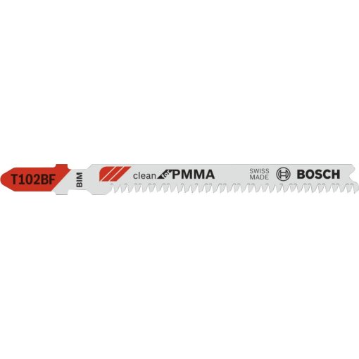 5 Stück Stichsägeblätter T 102 BF Clean for PMMA Bosch