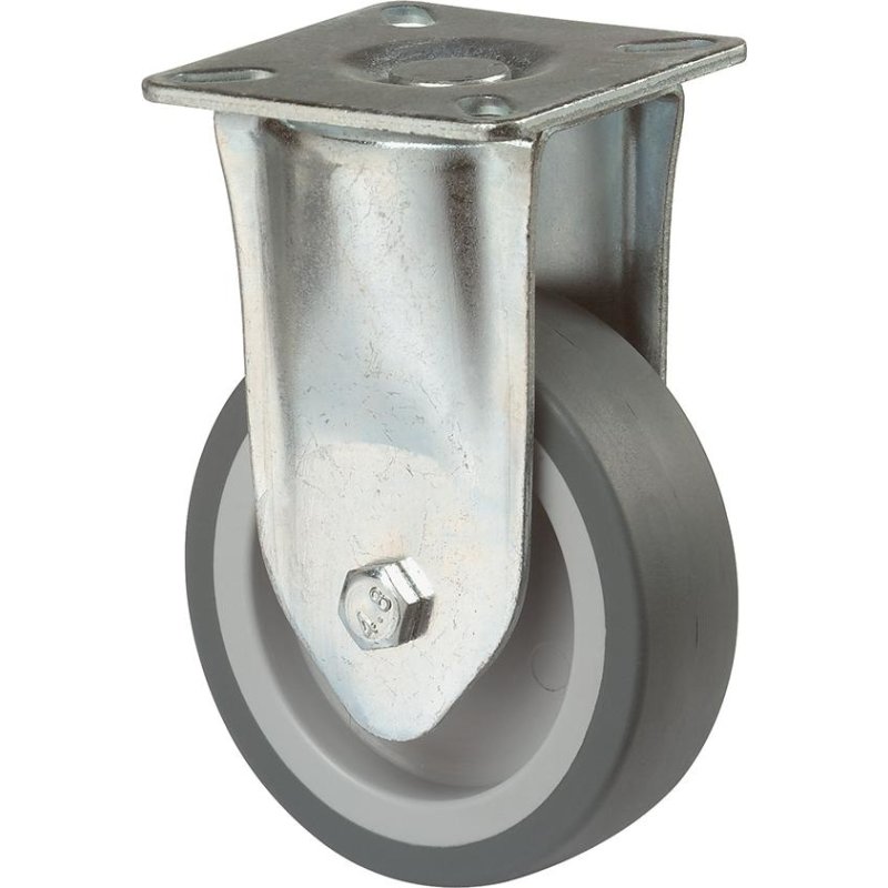 Bs Rollen Lenkrolle Rad- 100 Mm Tragfähigkeit 200 Kg Mit Anschraubplatte Guß-Po